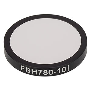 FBH780-10 - Hard-Coated Bandpass Filter, Ø25 mm, CWL = 780 nm, FWHM = 10 nm