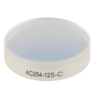 AC254-125-C - f = 125.0 mm, Ø1in Achromatic Doublet, ARC: 1050 - 1700 nm