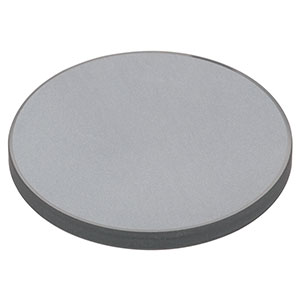 DG10-600-F01 - Ø1in UV-Enhanced Al Reflective Ground Glass Diffuser, 600 Grit