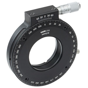 PRM2/M - 精密回転マウント、Ø50 mm～Ø50.8 mm光学素子用(ミリ規格)