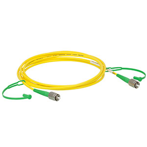 P3-405AR-2 - SM Patch Cable, AR-Coated FC/APC to Uncoated FC/APC, 405 - 532 nm, 2 m Long
