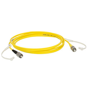 P1-460AR-2 - SM Patch Cable, AR-Coated FC/PC to Uncoated FC/PC, 488 - 633 nm, 2 m