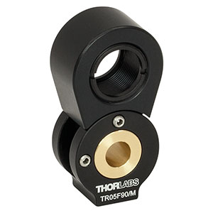TR05F90/M - 90°フリップ付きフィルターマウント、Ø12.5 mm～Ø12.7 mm光学素子用(ミリ規格)