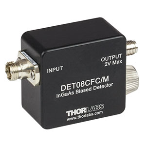 DET08CFC/M - 5 GHz InGaAs FC/PC-Coupled Photodetector, 800 - 1700 nm, M4 Tap