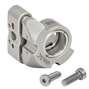 POLARIS-K05T1 - Polaris®SM05ネジ付きØ12.7 mm(1/2インチ)光学素子用キネマティックミラーマウント、低頭アジャスタ2個付き、固定リング2個付属 