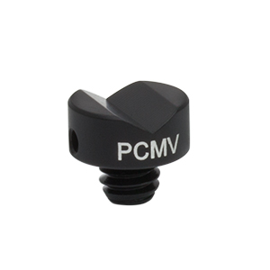 PCMV - V溝ベースアダプタ、マウントPCM用、1/4”-20ネジ付きスタッド(インチ規格)
