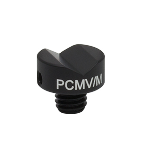 PCMV/M - V溝ベースアダプタ、マウントPCM/M用、M6ネジ付きスタッド(ミリ規格)