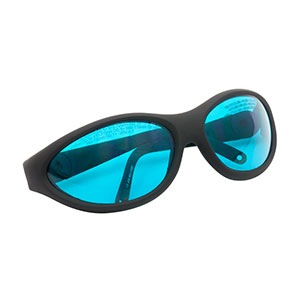 LG7B - レーザ保護メガネ、ティールブルーレンズ、可視光透過率：35%、スポーツタイプ