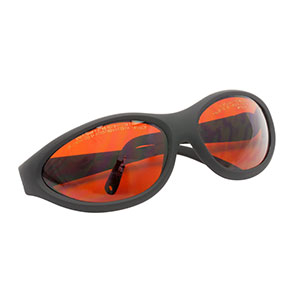 LG12B - レーザ保護メガネ、ブラウンレンズ、可視光透過率：11%、スポーツタイプ