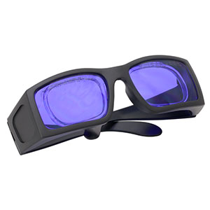 LG15A - レーザ保護メガネ、パープルレンズ、可視光透過率：15%、コンフォートタイプ