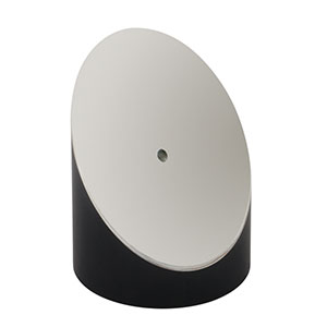 MPD249H-P01 - Ø2in 90° Off-Axis Parabolic Mirror with Ø3 mm Hole Parallel to Focused Beam, Prot. Silver, RFL = 4in