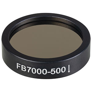 FB7000-500 - Ø1in IR Bandpass Filter, CWL = 7.00 µm, FWHM = 500 nm