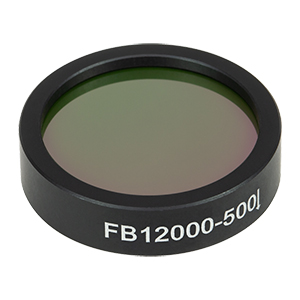 FB12000-500 - Ø1in IR Bandpass Filter, CWL = 12.0 µm, FWHM = 500 nm