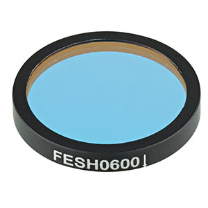 FESH0600 - Ø25.0 mm Shortpass Filter, Cut-Off Wavelength: 600 nm