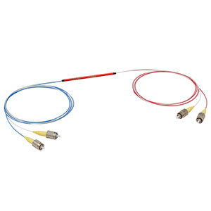 TW805R5F2 - 2x2 Wideband Fiber Optic Coupler, 805 ± 75 nm, 50:50 Split, FC/PC Connectors