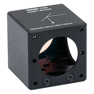CCM1-E03/M - 30 mm Cage Cube-Mounted E03 Dielectric Turning Mirror, 750-1100 nm, M4 Tap
