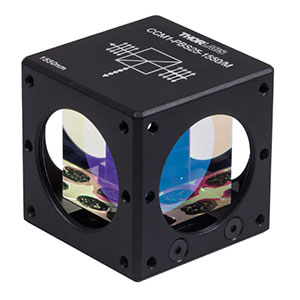 CCM1-PBS25-1550/M - 30 mm Cage-Cube-Mounted Polarizing Beamsplitter Cube, 1550 nm, M4 Tap
