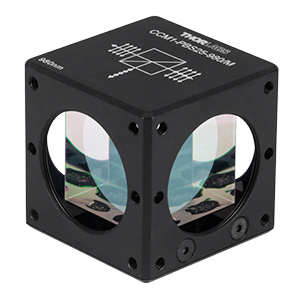 CCM1-PBS25-980/M - 30 mm Cage-Cube-Mounted Polarizing Beamsplitter Cube, 980 nm, M4 Tap