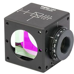 VC5-1064/M - 30 mm Cage-Cube-Mounted Variable Circular Polarizer for 1064 nm, M4 Tap