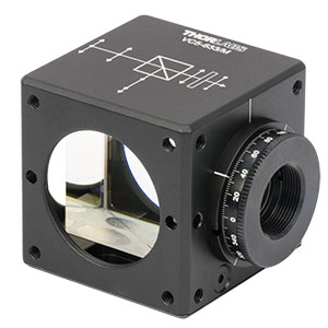 VC5-633/M - 30 mm Cage-Cube-Mounted Variable Circular Polarizer for 633 nm, M4 Tap
