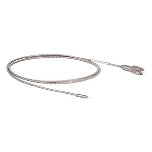 MR83L01 - Ø200 µm Core, 0.39 NA FC/PC to Ø1.25 mm Ferrule Patch Cable, Armored, 1 m Long