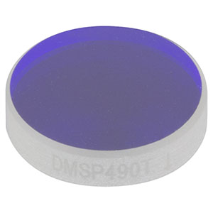 DMSP490T - Ø1/2in Shortpass Dichroic Mirror, 490 nm Cutoff