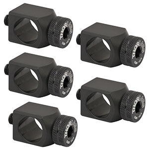 RA180/M-P5 - 直角ポストエンドクランプ、M6スタッドおよび5 mm六角穴、5個入り (ミリ規格)