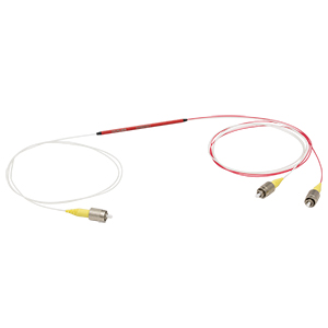 TW805R3F1 - 1x2 Wideband Fiber Optic Coupler, 805 ± 75 nm, 75:25 Split, FC/PC