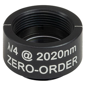 WPQSM05-2020 - Ø1/2in Zero-Order Quarter-Wave Plate, SM05-Threaded Mount, 2020 nm