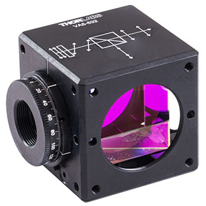 VA5-532 - 30 mm Cage Cube-Mounted Variable Beamsplitter for 532 nm, 8-32 Tap