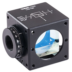 VA5-780 - 30 mm Cage Cube-Mounted Variable Beamsplitter for 780 nm, 8-32 Tap