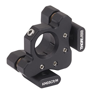 KM05CP/M - Ø12 mm～Ø12.7 mm光学素子用キネマティックマウント、ポストセンタリングプレート付き、M4タップ穴(ミリ規格)