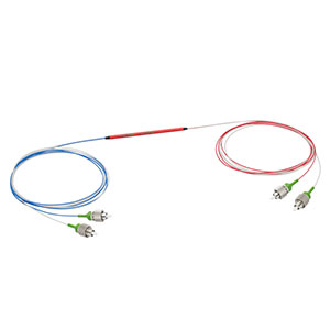 PN1064R1A2 - 2x2 PM Coupler, 1064 ± 15 nm, 99:1 Split, ≥16 dB PER, FC/APC Connectors