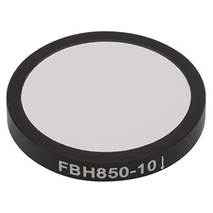 FBH850-10 - Hard-Coated Bandpass Filter, Ø25 mm, CWL = 850 nm, FWHM = 10 nm