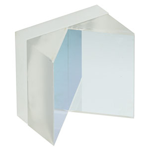 HRS1015-F01 - 1in x 1in Hollow Roof Prism Mirror, UV Enhanced Aluminum