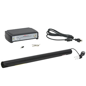 HNL225RB - HeNe Laser, 632.8 nm, 22.5 mW, Random, 100 - 240 VAC Power Supply Included