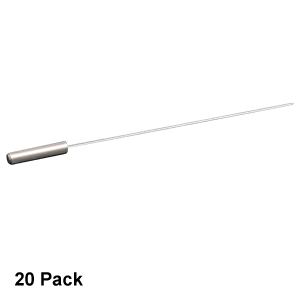 CFM14U-20 - Uncleaved Fiber Optic Cannula, Ø2.5 mm SS Ferrule, Ø400 µm Core, 0.39 NA, 20 Pack