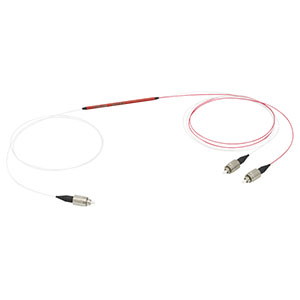 TM50R1F1A - 1x2 Multimode Fiber Optic Coupler, High OH, Ø50 µm Core, 0.22 NA, 99:1 Split, FC/PC