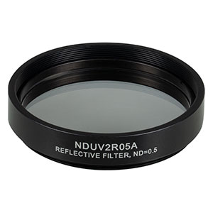 NDUV2R05A - SM2-Threaded Mount, Ø50 mm UVFS Reflective ND Filter, OD: 0.5