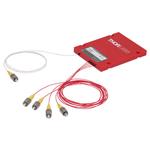 TNQ1064BHF - 1x4 Narrowband Fiber Optic Coupler, 1064 ± 15 nm, 0.22 NA, 25:25:25:25 Split, FC/PC