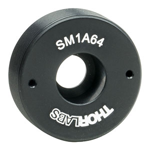 SM1A64 - SM1外ネジ付きアダプタ、M6ザグリ穴、厚さ8.3 mm