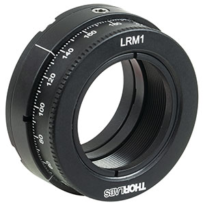 LRM1 - Ø25 mm～Ø25.4 mm(Ø1インチ)光学素子用SM1ネジ付き回転マウント