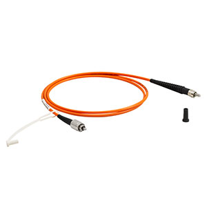 M134L01 - Ø600 µm, 0.50 NA, High OH, FC/PC to SMA905 Fiber Patch Cable, 1 m Long