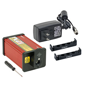 NPL64C - Nanosecond Pulsed Laser Diode System, 640 nm, 6 - 129 ns Adjustable Pulse Width