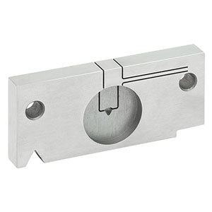 CC158P - 固定用V溝マウント、Ø1.58 mm PCコネクタ用