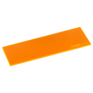 FSK4 - Fluorescent Microscope Slide, Orange, 1.7 mm Thick