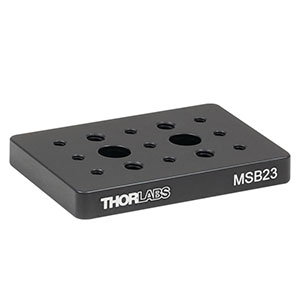MSB23 - ミニシリーズブレッドボード、アルミニウム製、2in x 3in x 3/8in、高密度#8-32＆1/4”-20タップ穴(インチ規格)