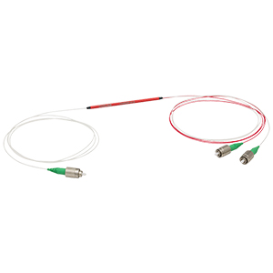 TW2000R1A1A - 1x2 Wideband Fiber Optic Coupler, 2000 ± 200 nm, 99:1 Split, SM2000 Fiber, FC/APC