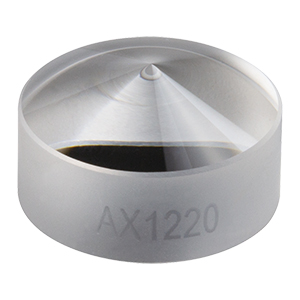 AX1220 - 20.0°, Uncoated UVFS, Ø1/2in (Ø12.7 mm) Axicon