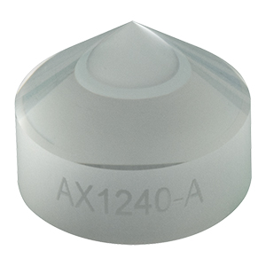 AX1240-A - 40.0°, 350 - 700  nm AR Coated UVS, Ø1/2in (Ø12.7 mm) Axicon